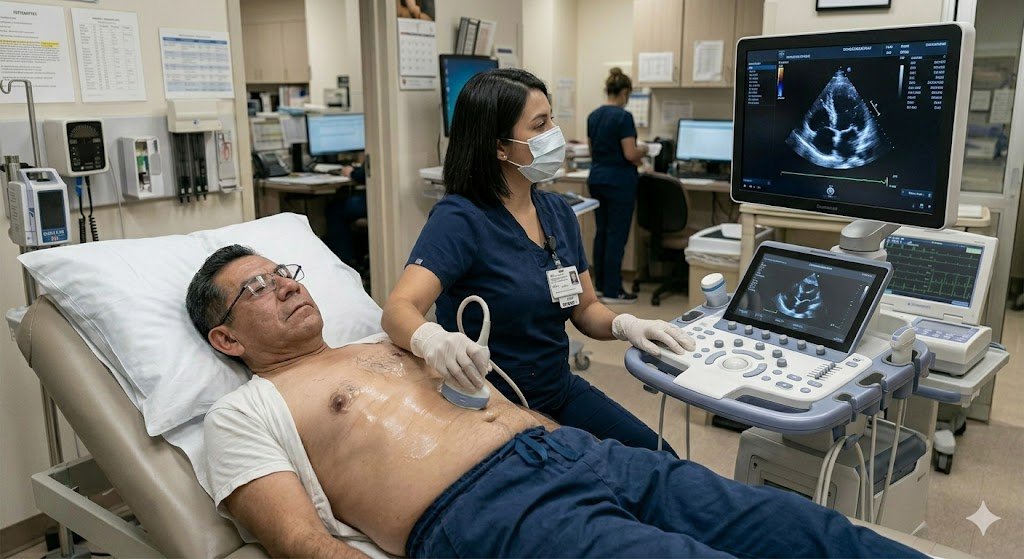 Realización de Ecocardiografía Doppler Color